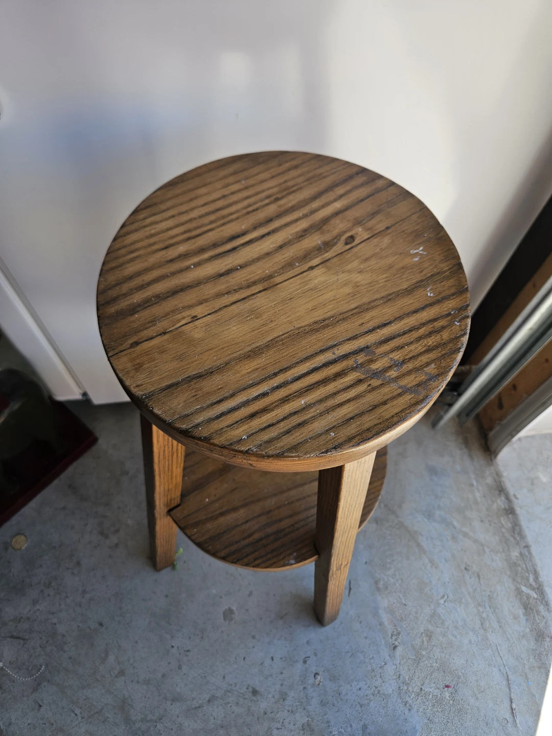 Wooden Bar Stool/plant table - photo 2