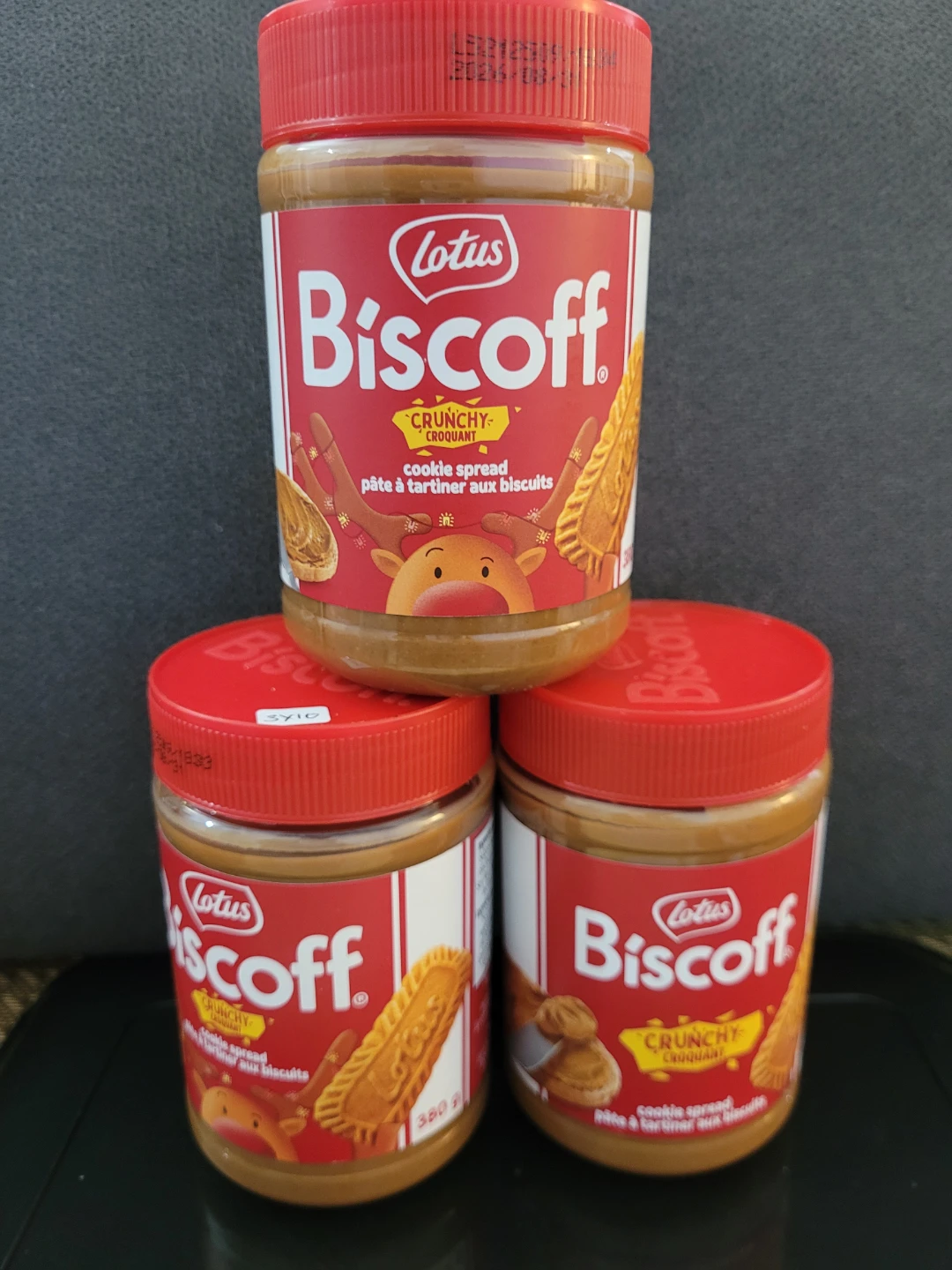 Lotus Biscoff Crunchy Cookie Spread (3 jars)