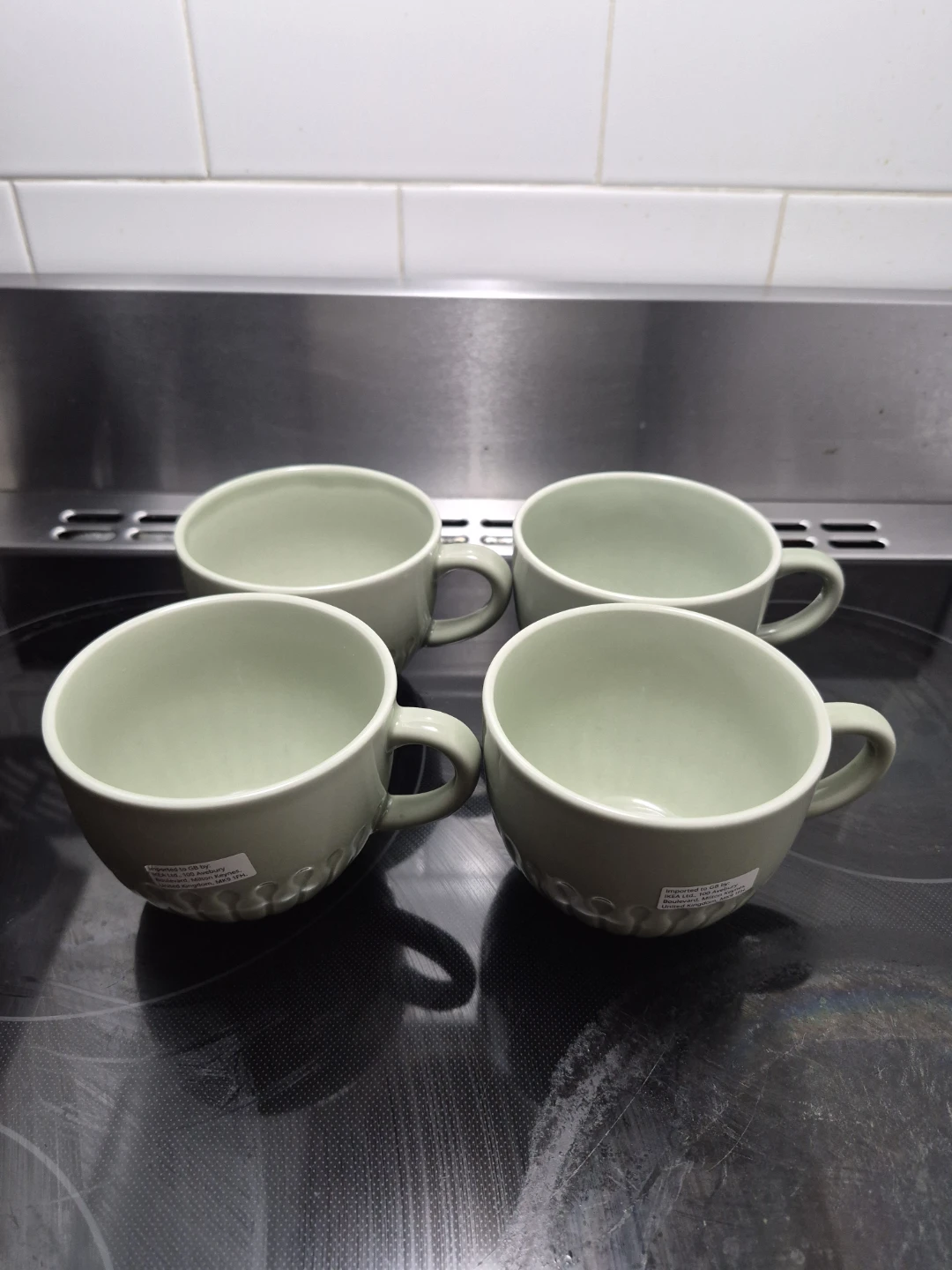 IKEA 4x Värdefull Mugs Set - Light Green