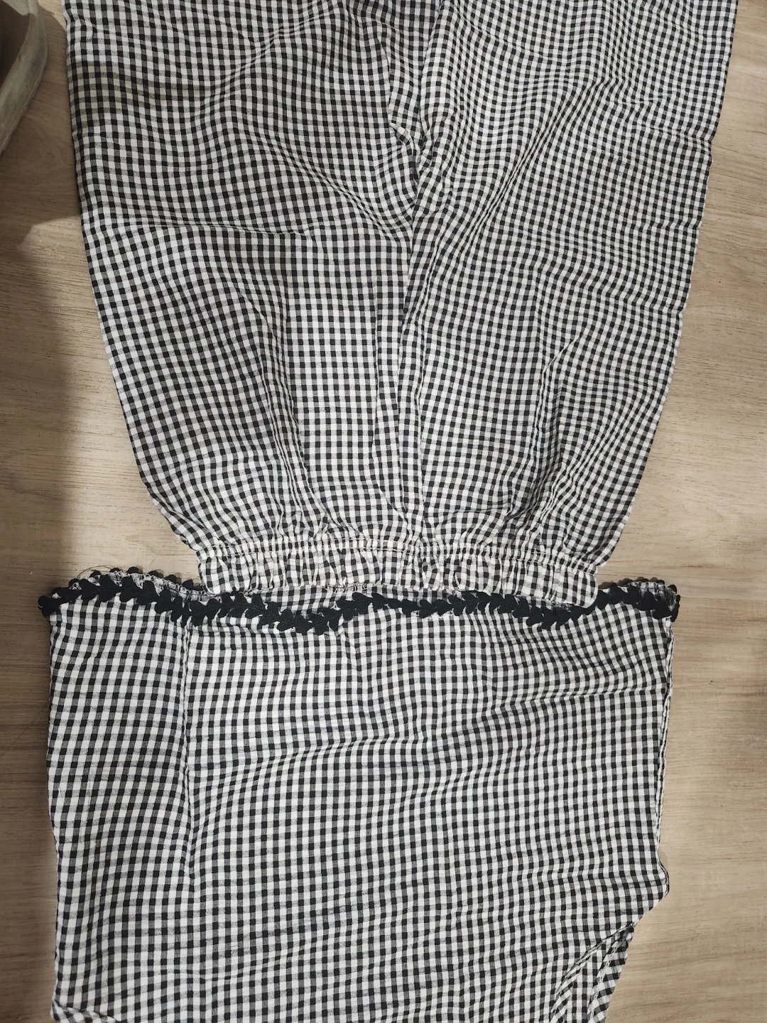 Kids 8 yr girls Black and White Gingham Pajama Set - photo 4