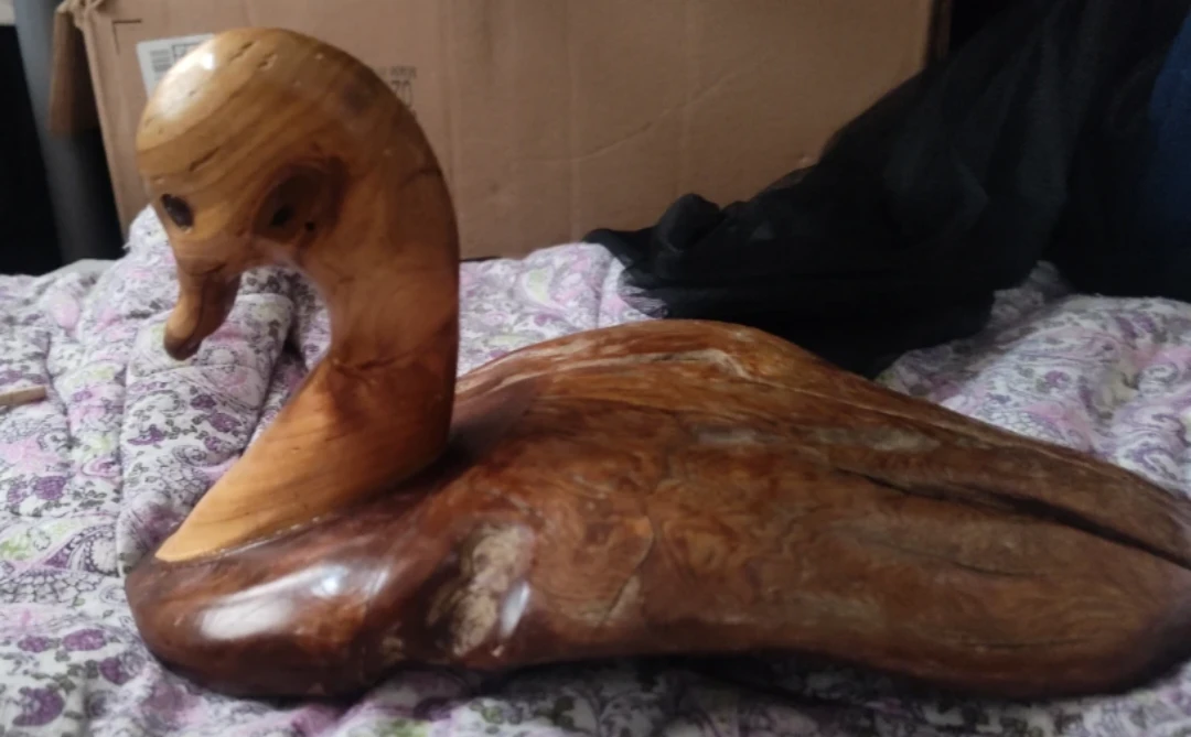 Vintage Noble Needham hand carved "Long Tailed Duck" decor - photo 4