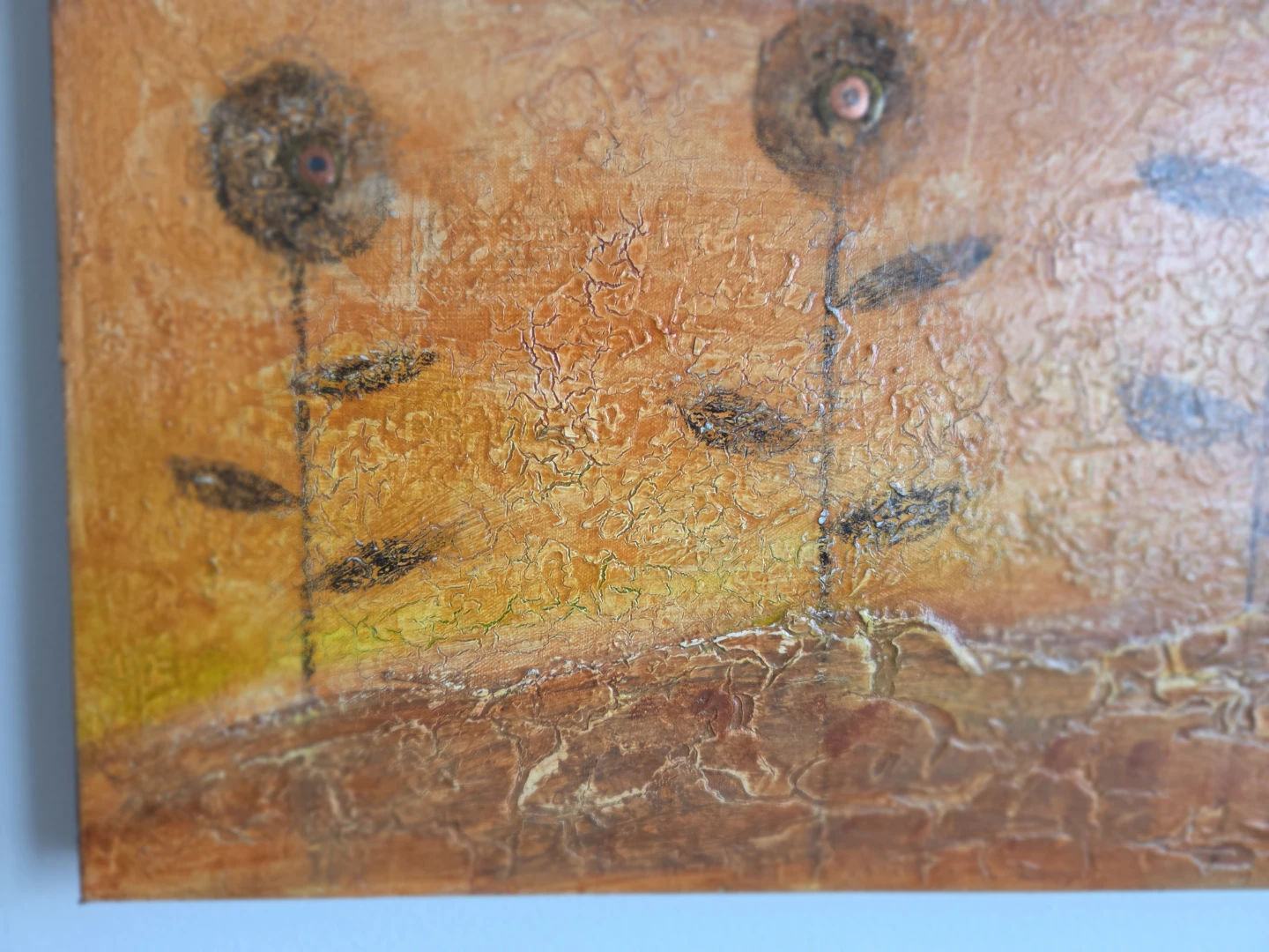 Textured Wall Art with Floral Design - photo 5