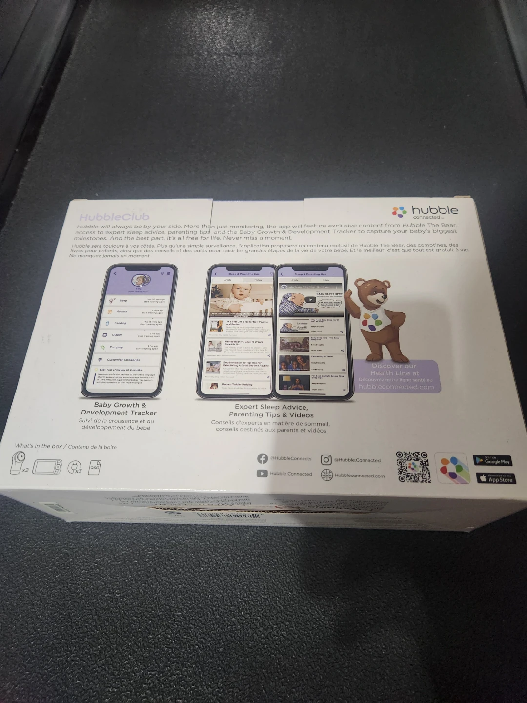 Hubble Connected Nursery View Pro Twin Video Baby Monitor - photo 2