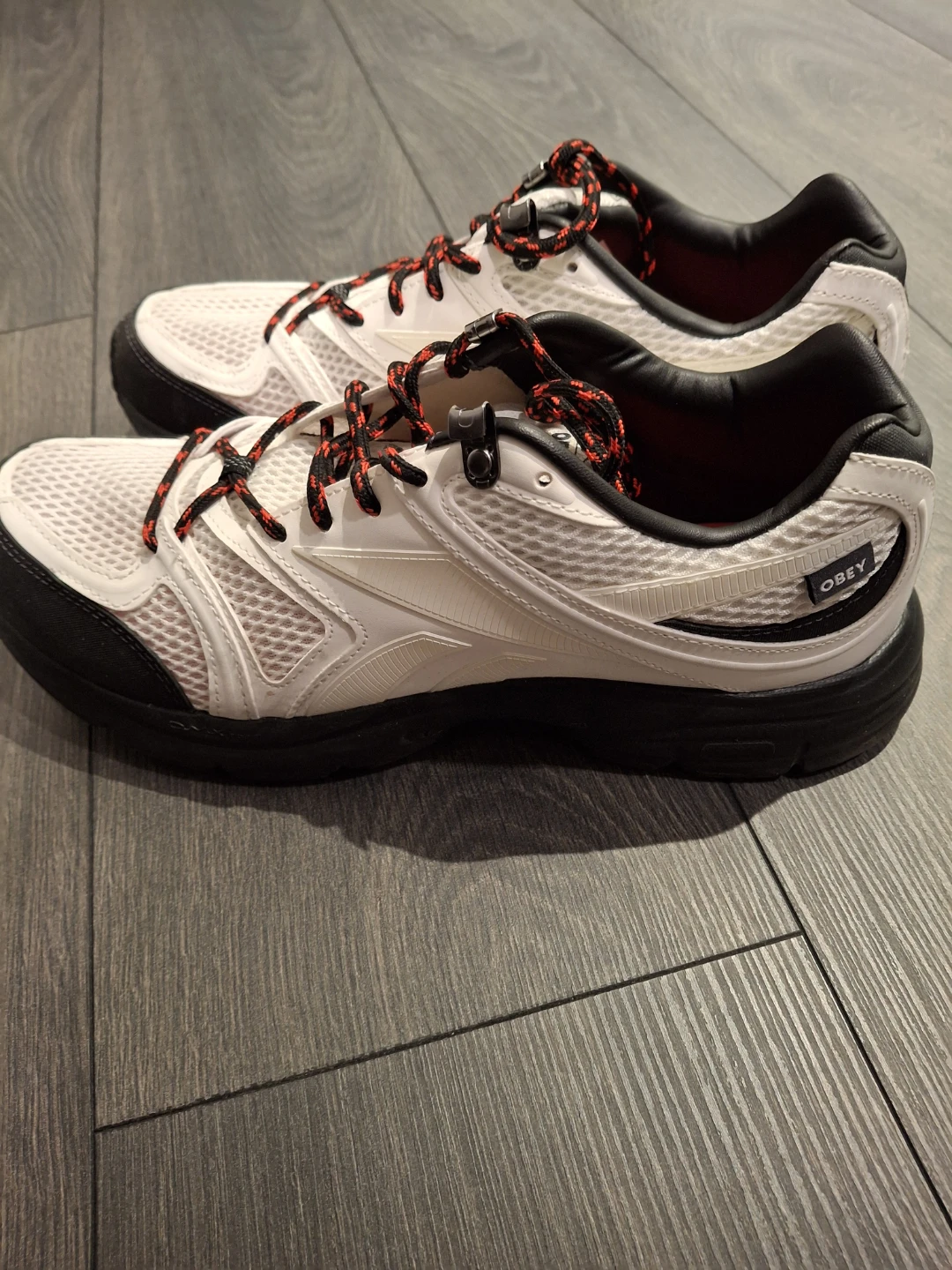 OBEY Reebok Road Plus VI Sneakers - White/Black - photo 2