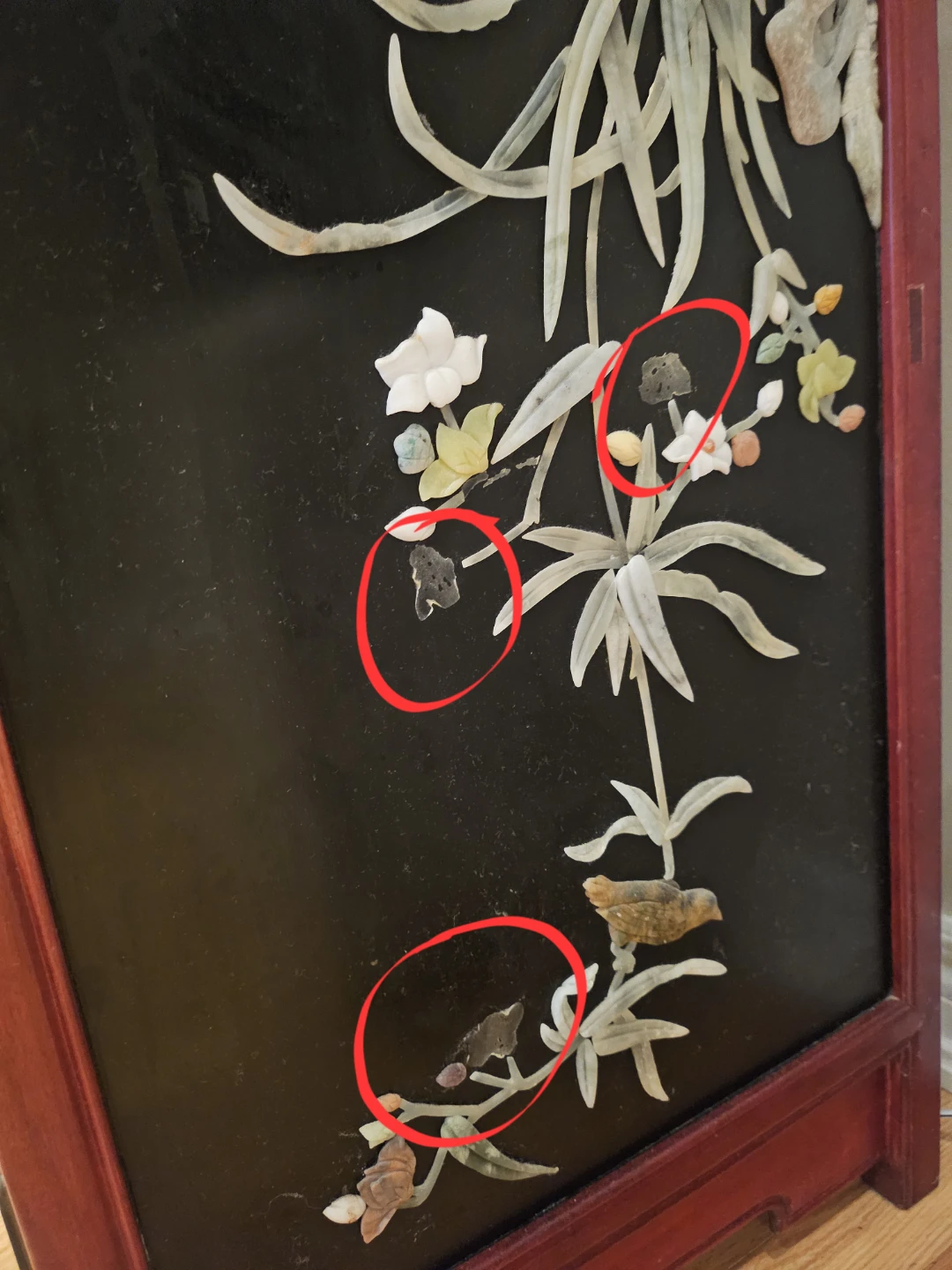 Decorative Oriental Cabinet with Mother-of-Pearl Inlay