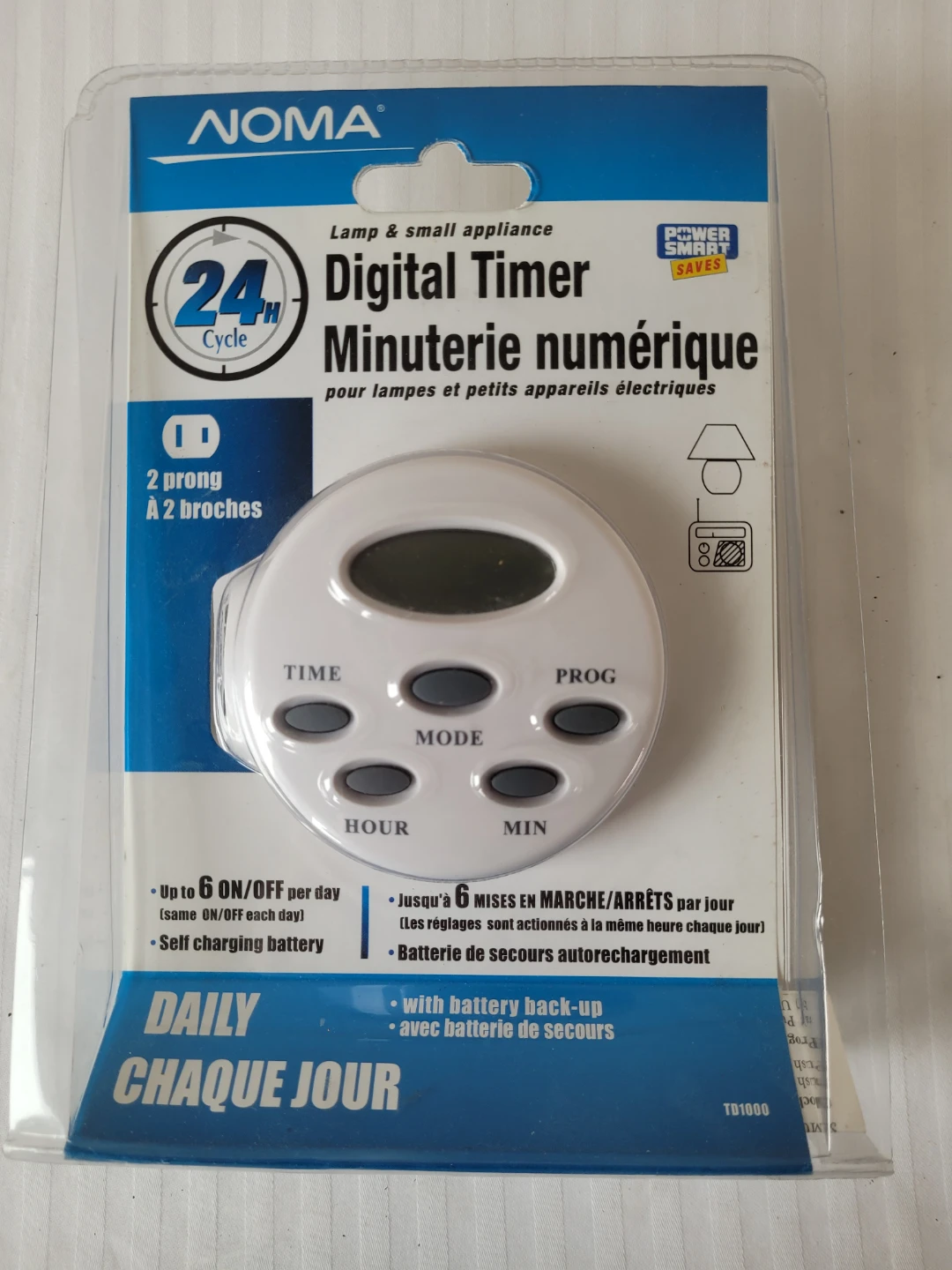 Noma 24 Hour Digital Timer TD1000