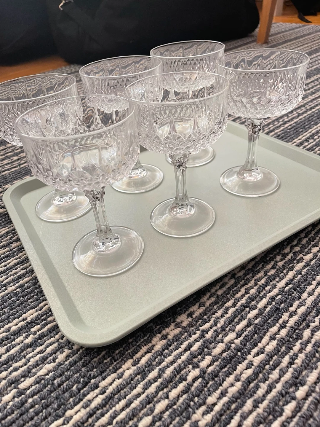 Set of 6 Clear Coupe Glasses - photo 3