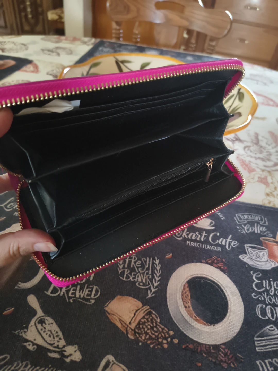 Pink Cat "Meow" Zipper Wallet - photo 3