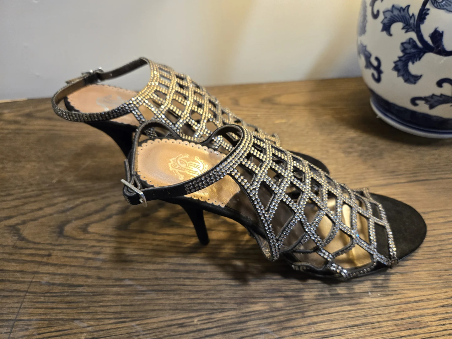 Roberto Cavalli Embellished Strappy Heels - photo 2