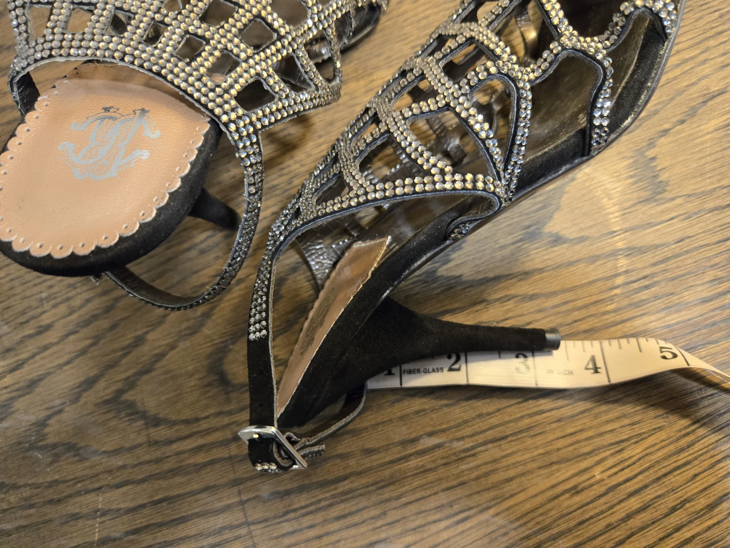 Roberto Cavalli Embellished Strappy Heels - photo 5