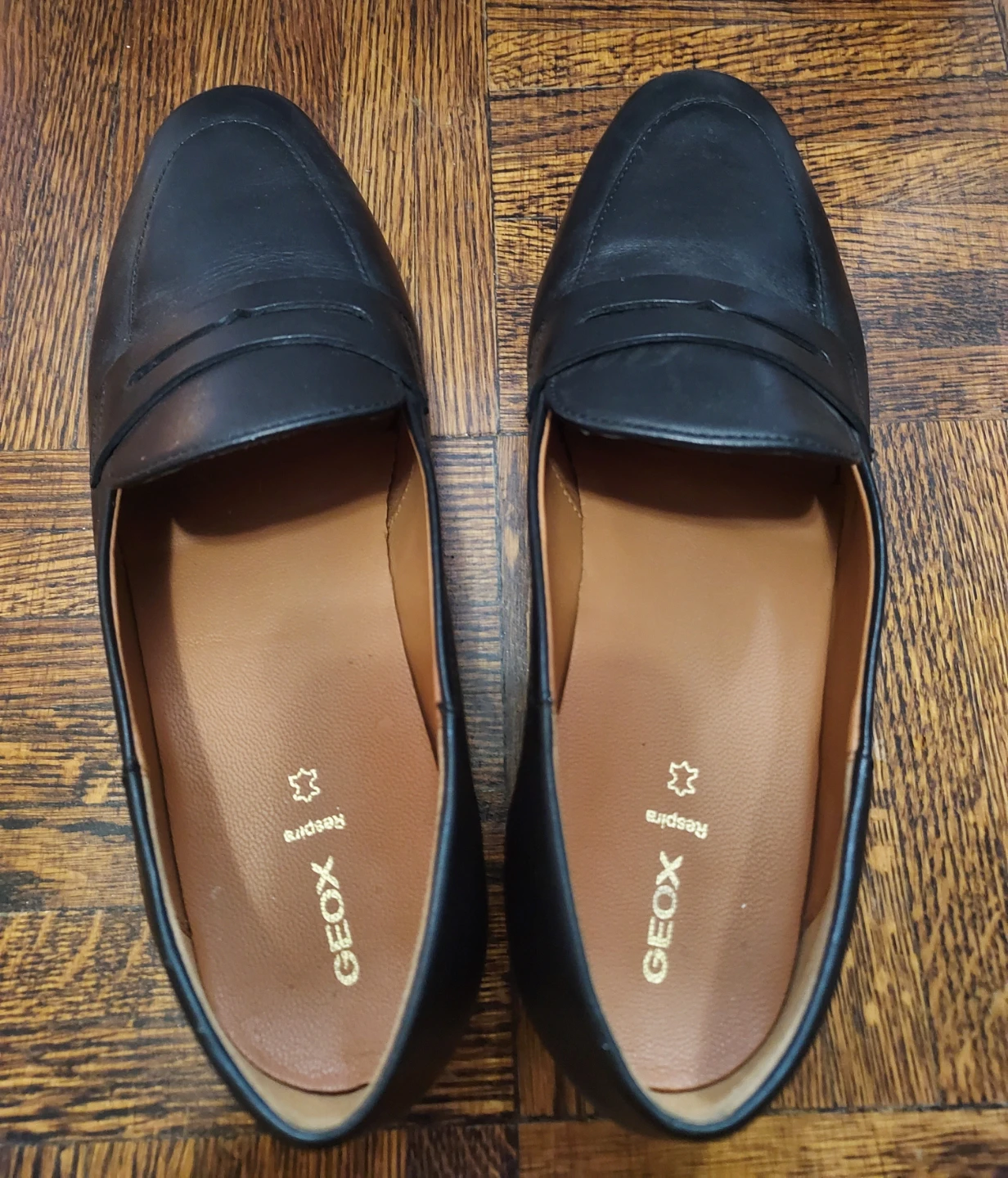 Geox Black Leather Loafer Shoes - photo 3
