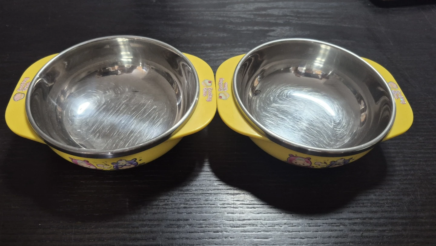 4 Piece Kids Stainless Steel Bowl Set & 2 Divided Plates - photo 3