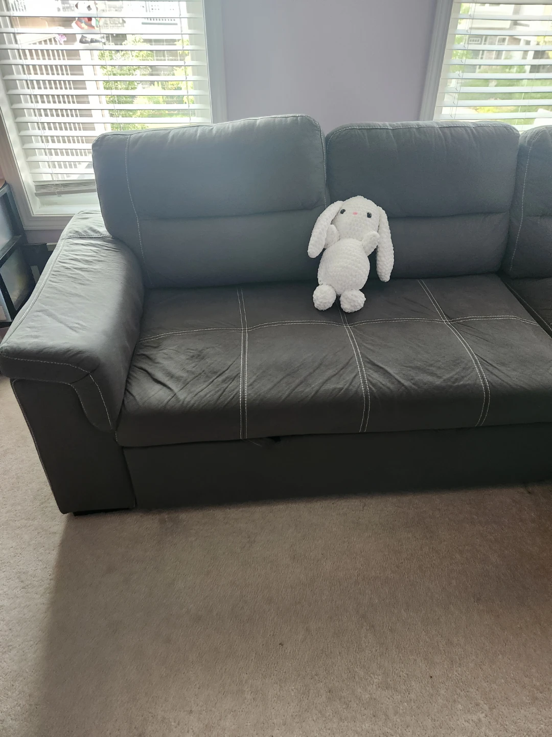 Grey Sectional sofa bed - photo 2