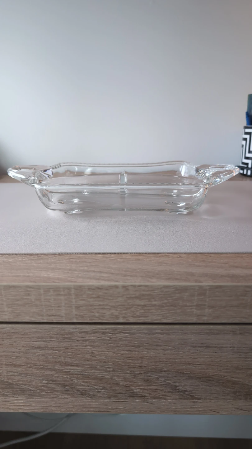 Vintage footed 3 part serving dish with handles - photo 3