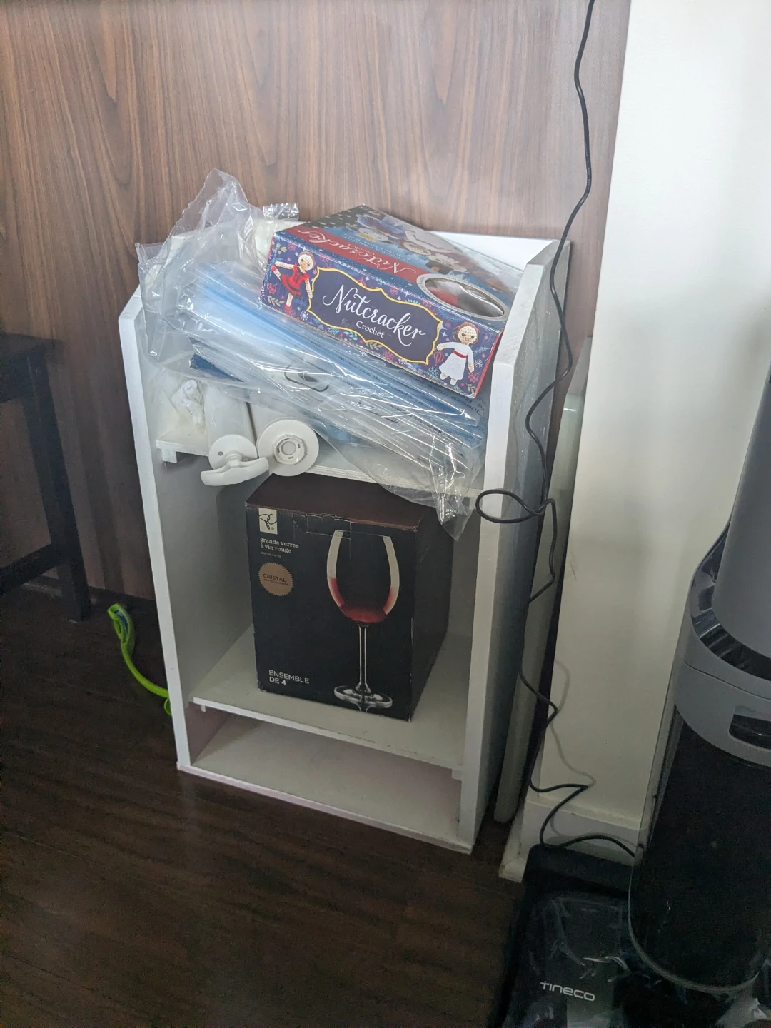 White Storage Shelf Unit - photo 2