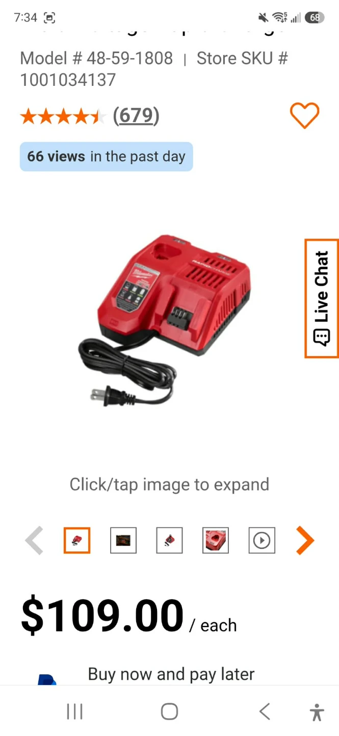 Milwaukee M18 Cordless Drill with Battery and Charger