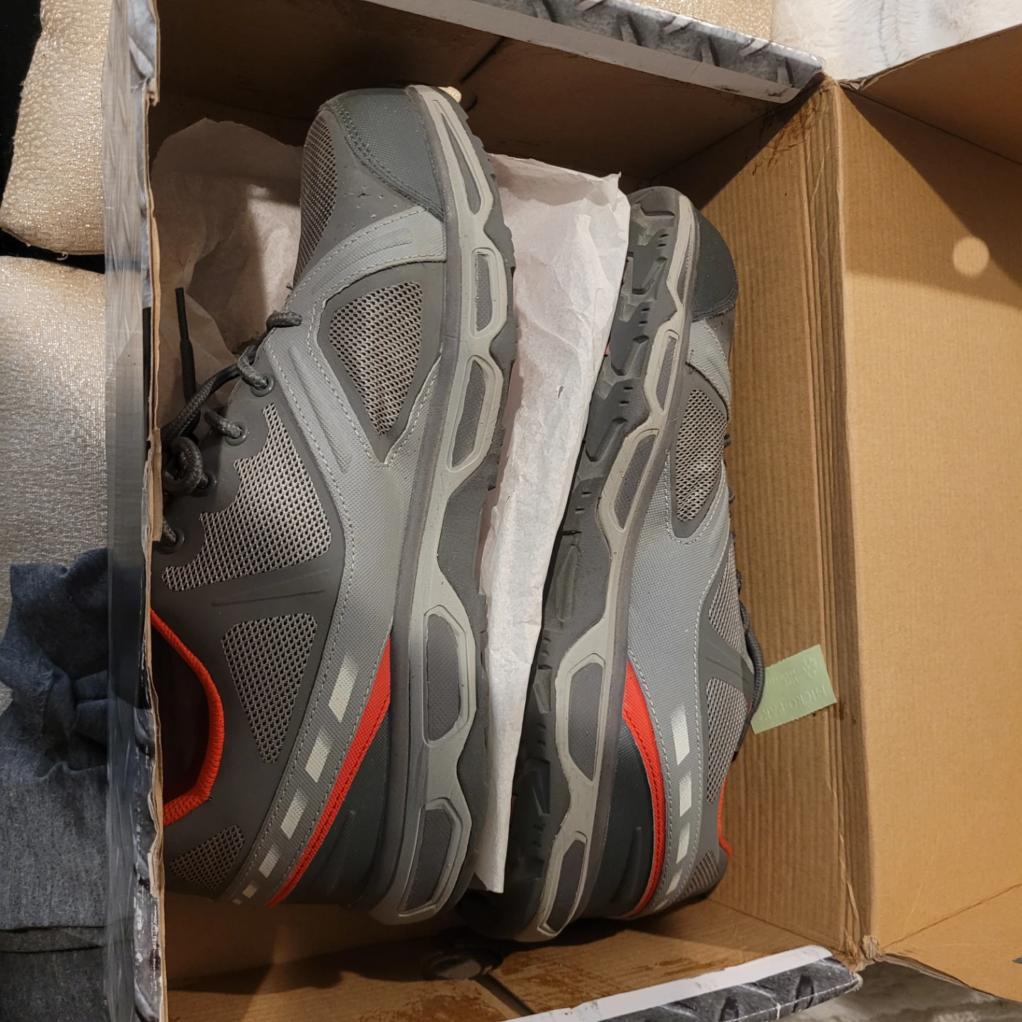 Aggressor Grey/Red Low Cut Safety Shoes