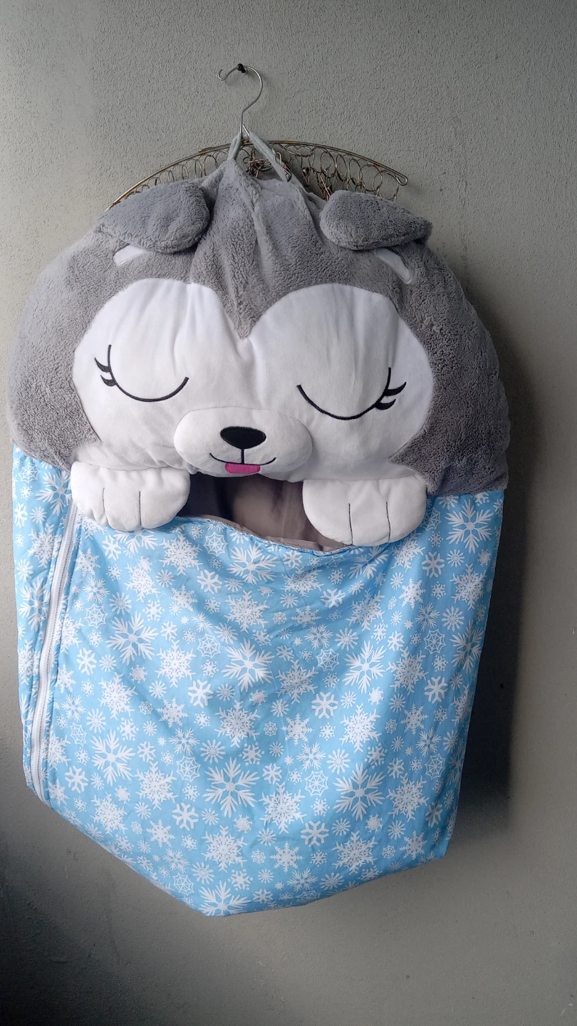 Plush Wolf Sleeping Bag - photo 4