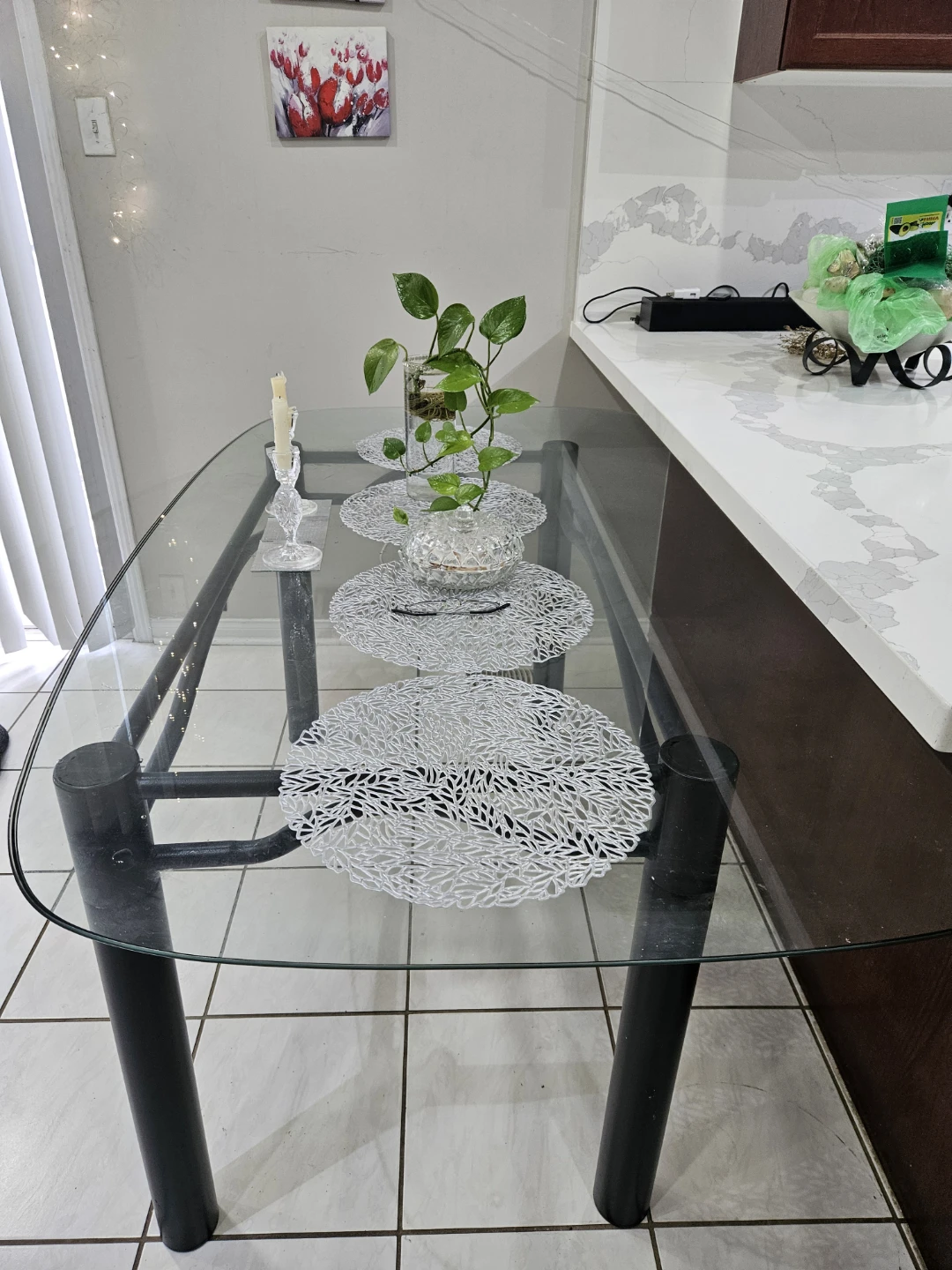 Glass Dinning table - photo 2
