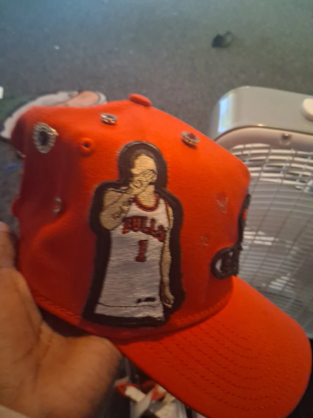 Orange Chicago Bulls "South Side" Fitted Hat
