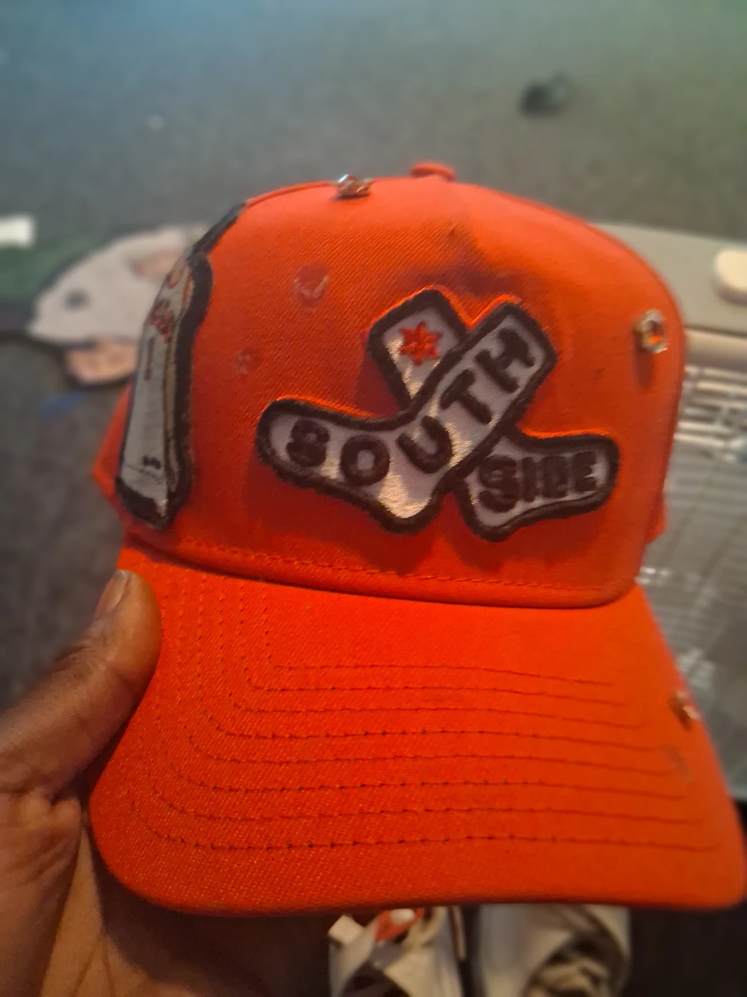 Orange Chicago Bulls "South Side" Fitted Hat - photo 2