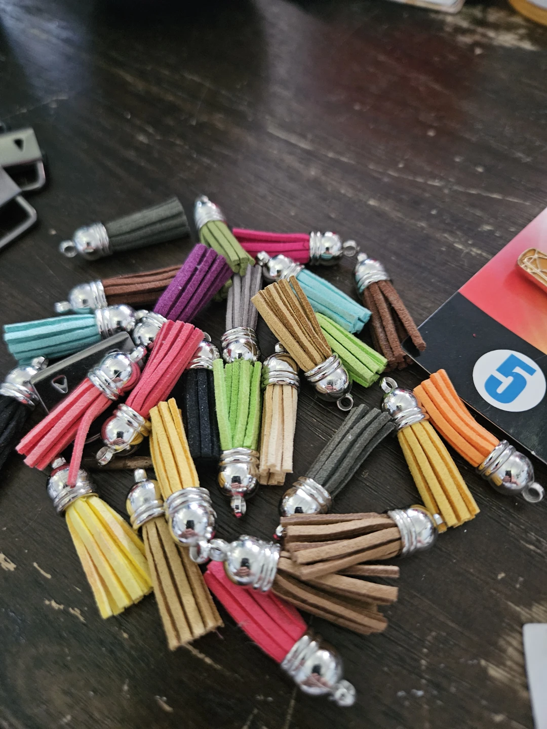 Assorted Crafting Charms and Tassels