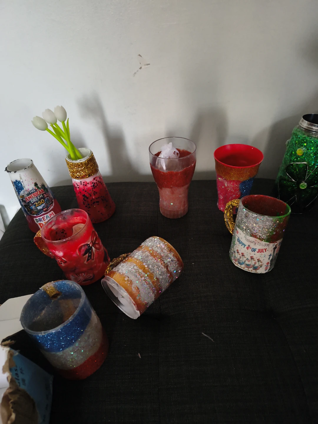 Handmade Glitter Tumblers