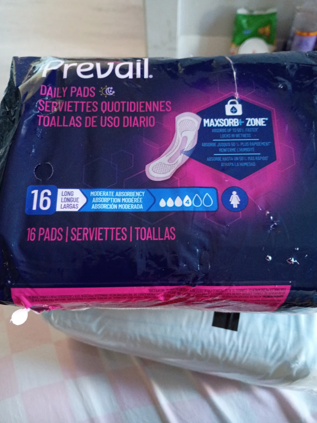 Previle daily pads 16 long longuelsrgas