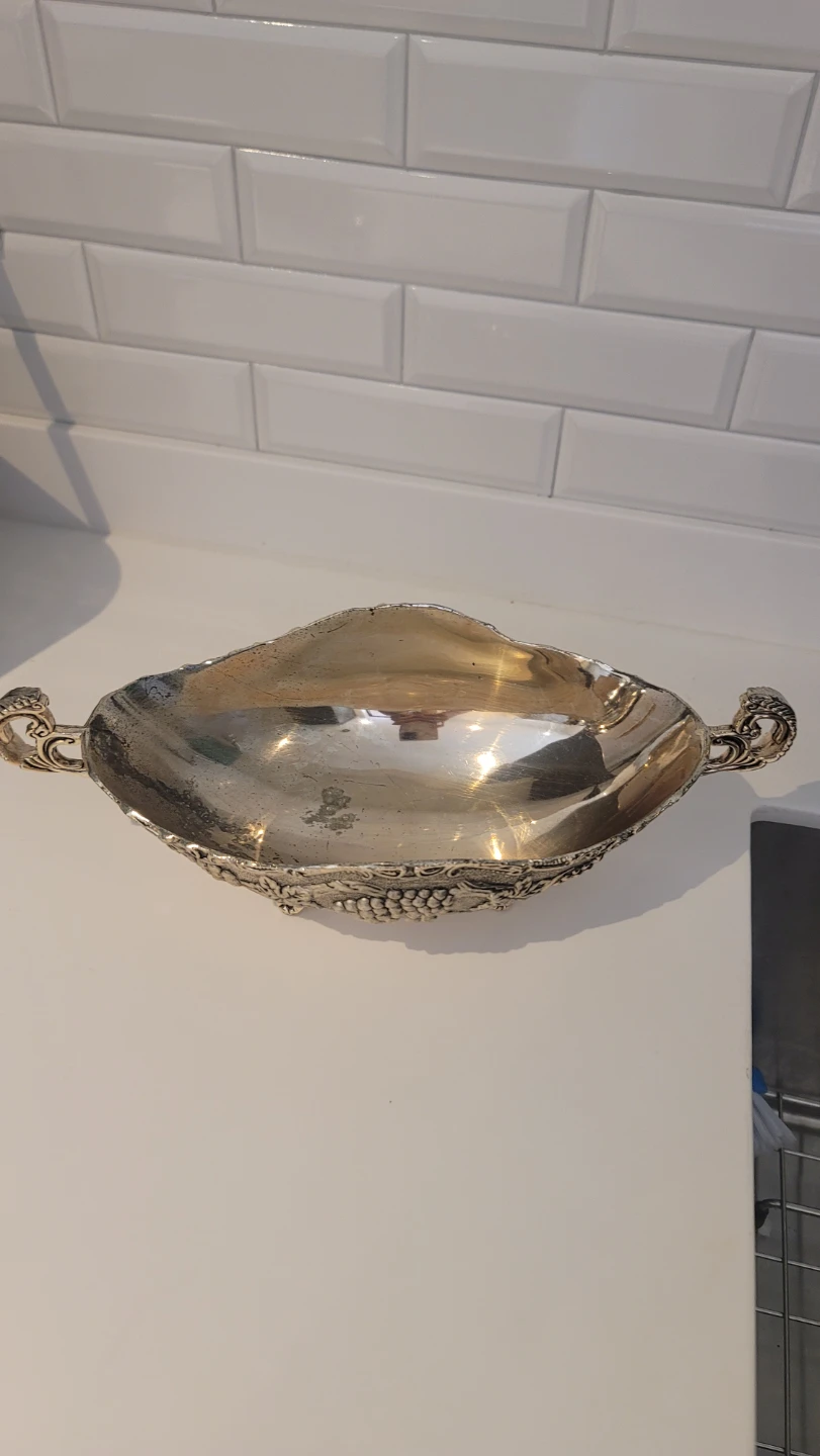 Ornate Silver Plated Serving Bowl - photo 2