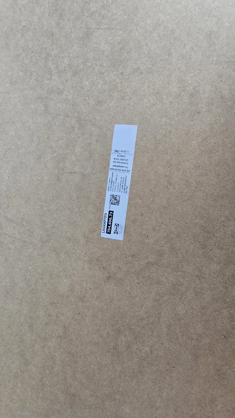 IKEA LAGKAPTEN Tabletop Dark Gray with 4 legs. - photo 3
