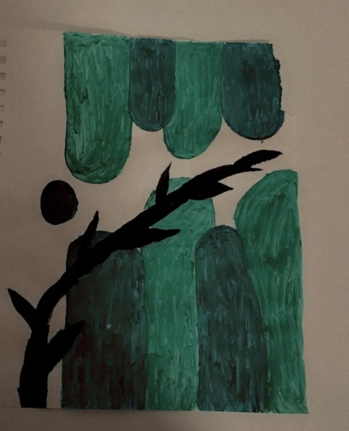 Original handmade abstract acrylic