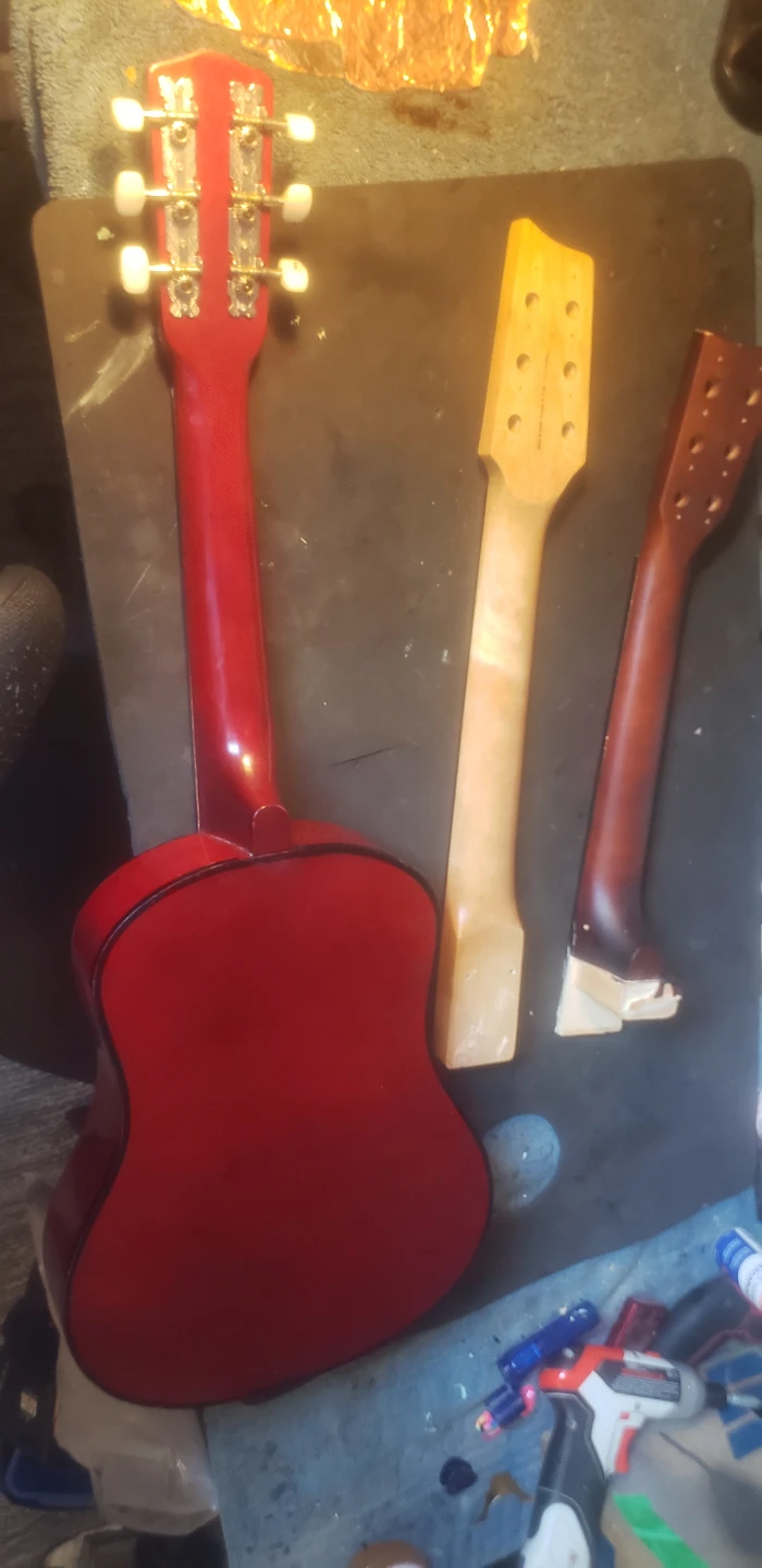 Red Acoustic Guitar Body and Necks - photo 2