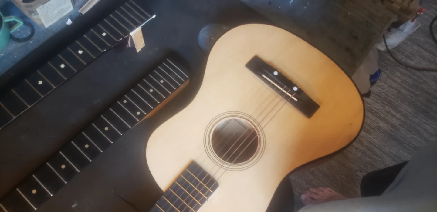 Red Acoustic Guitar Body and Necks - photo 4