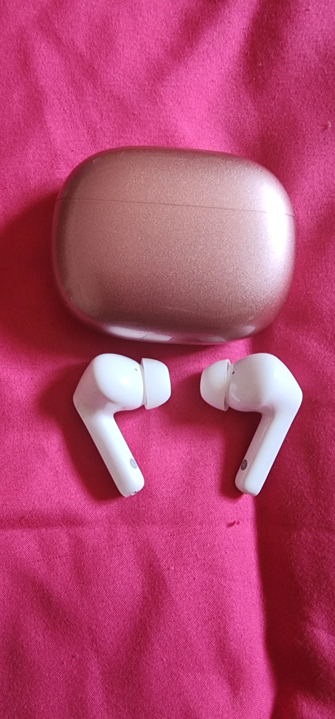 Rose Gold Wireless Earbuds with Charging Case