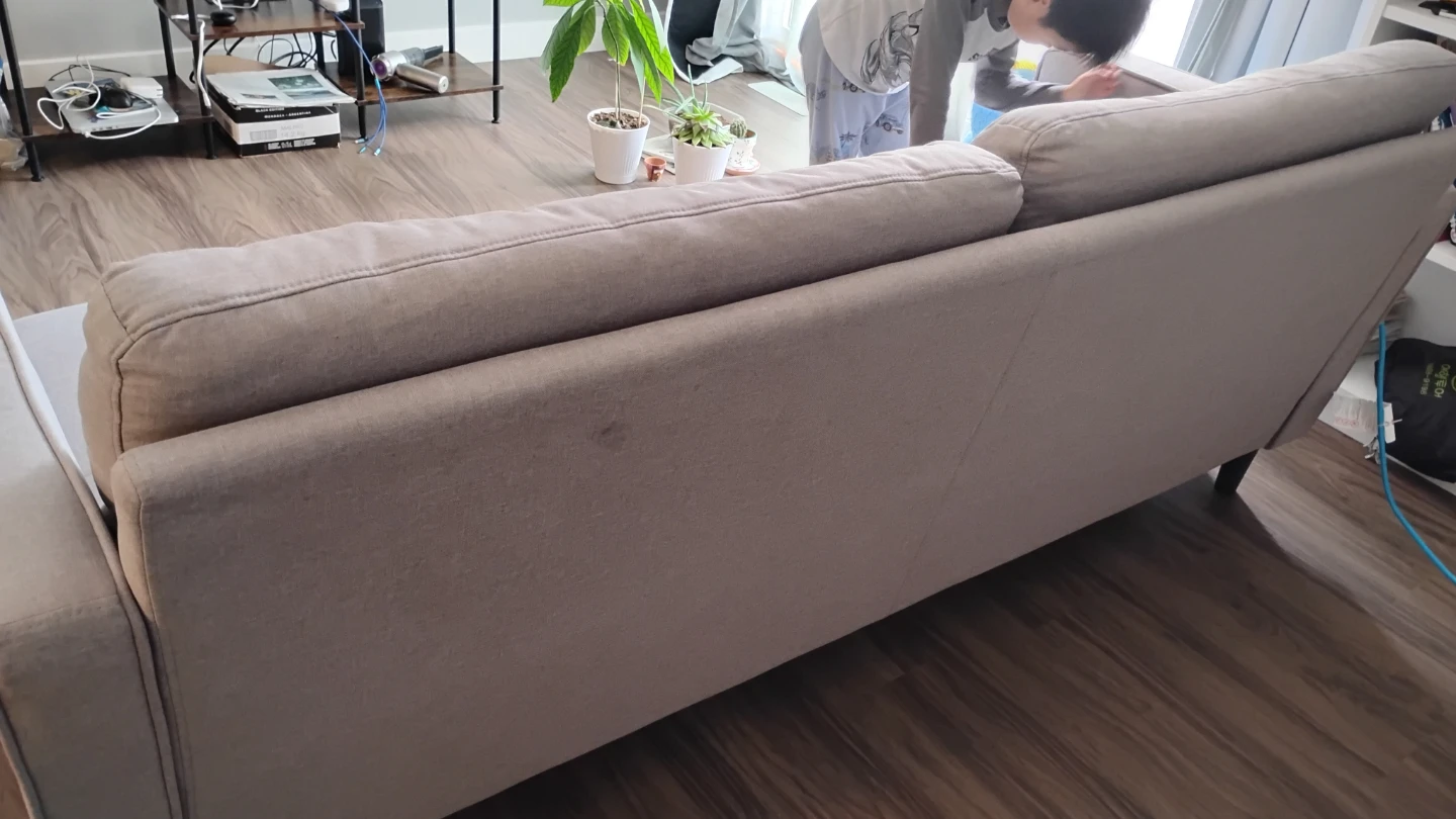 3‑seater fabric sofa for sale. - photo 4