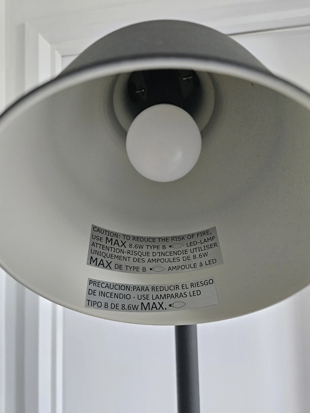 IKEA Hektar Floor Lamp Dark Gray - photo 4
