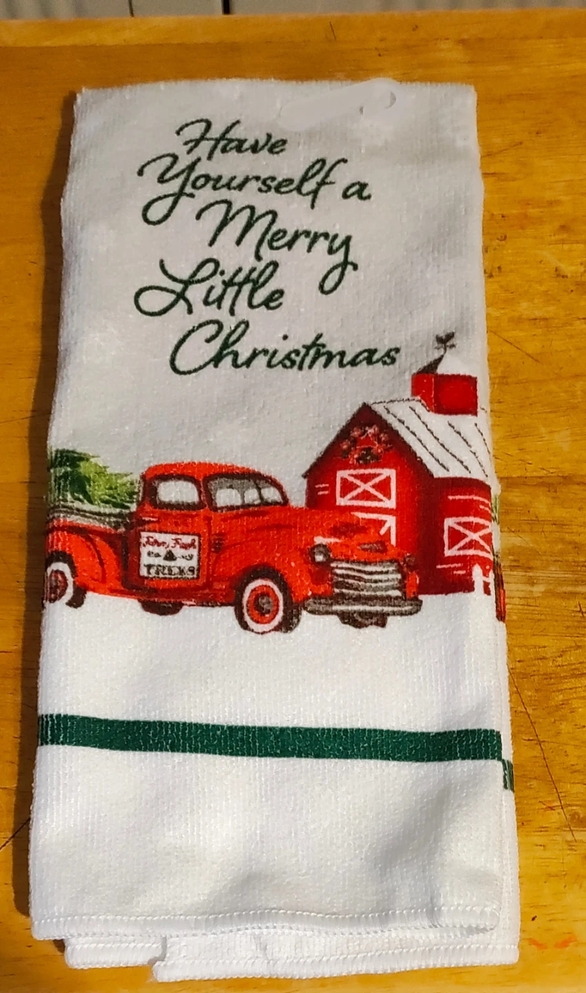 Christmas dish towel
