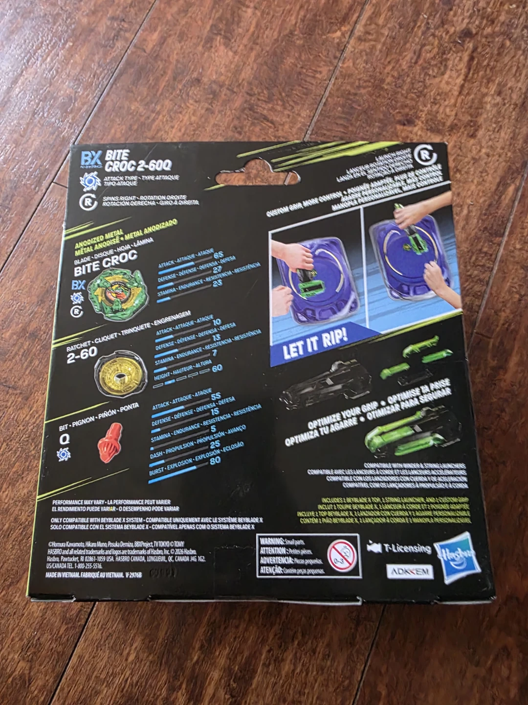 Beyblade X BXA06 Bite Croc 2-60 Deluxe String Launcher Set - photo 2