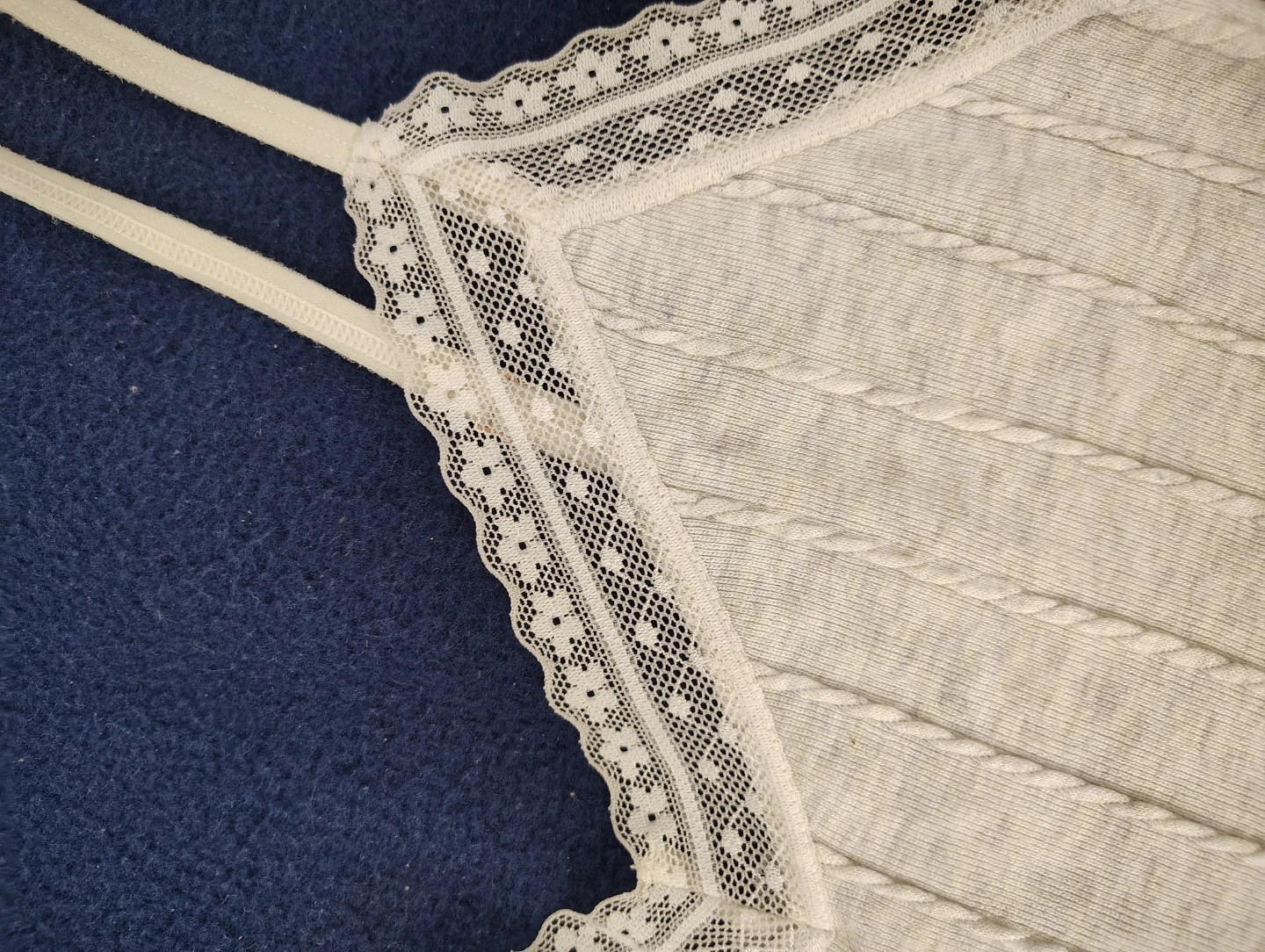 Cream Lace Trim Cami Top - photo 2