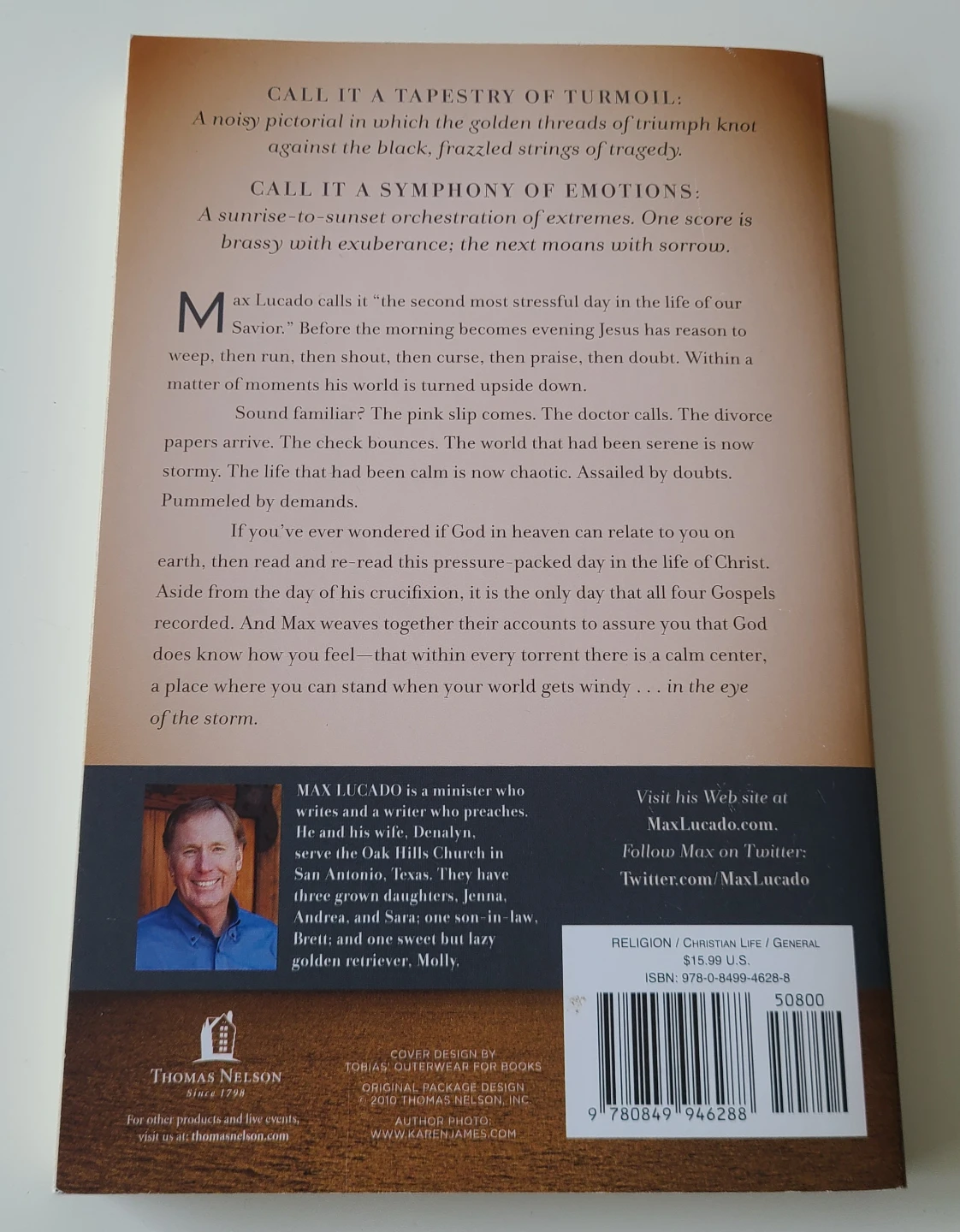 *NEW* Max Lucado In the Eye of the Storm - photo 2