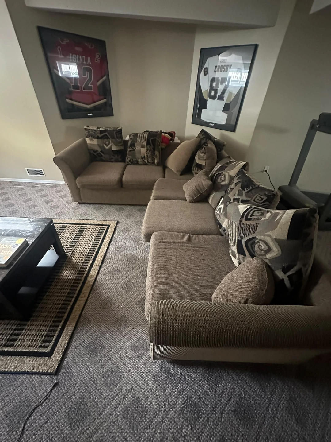 Taupe Sectional Sofa