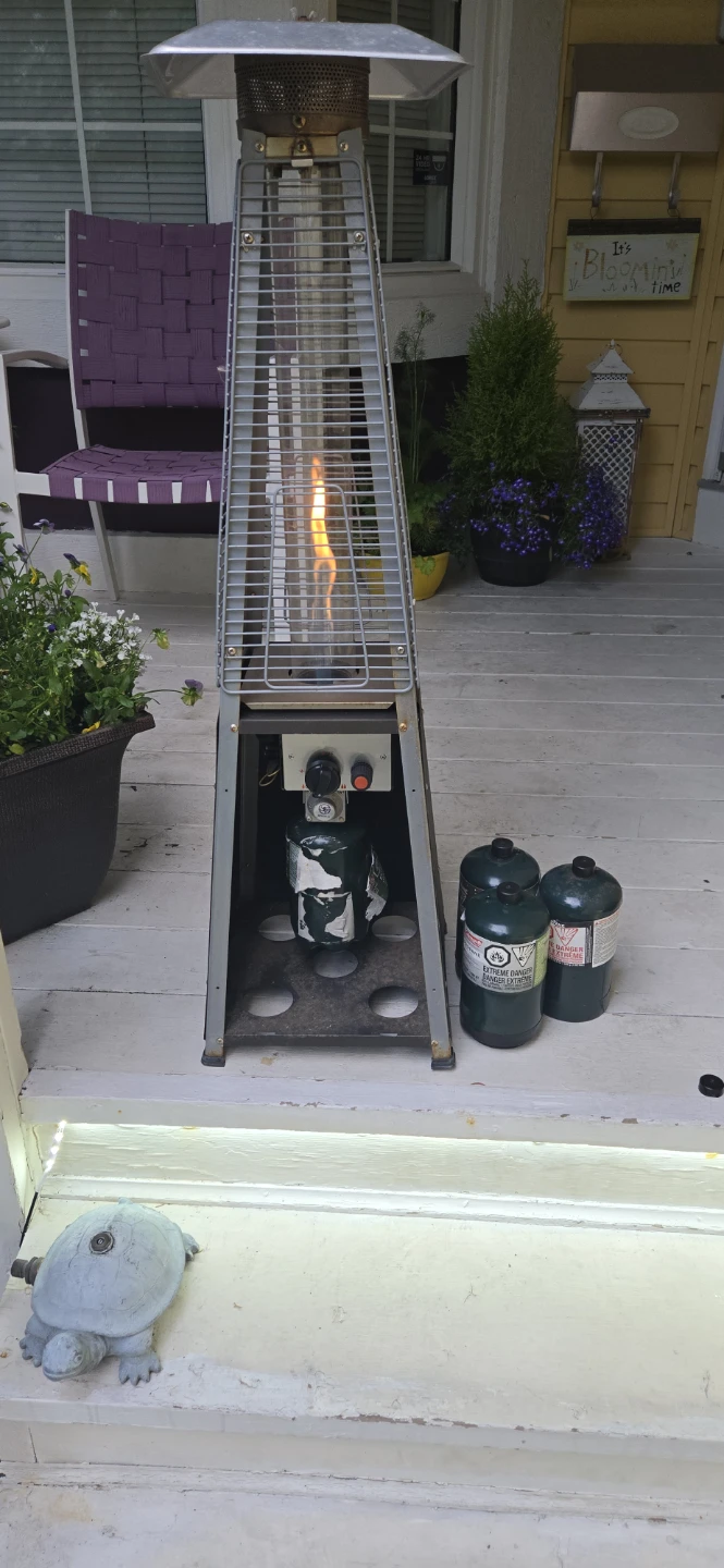 Small Pyramid Patio Heater with Propane Bottles - photo 2