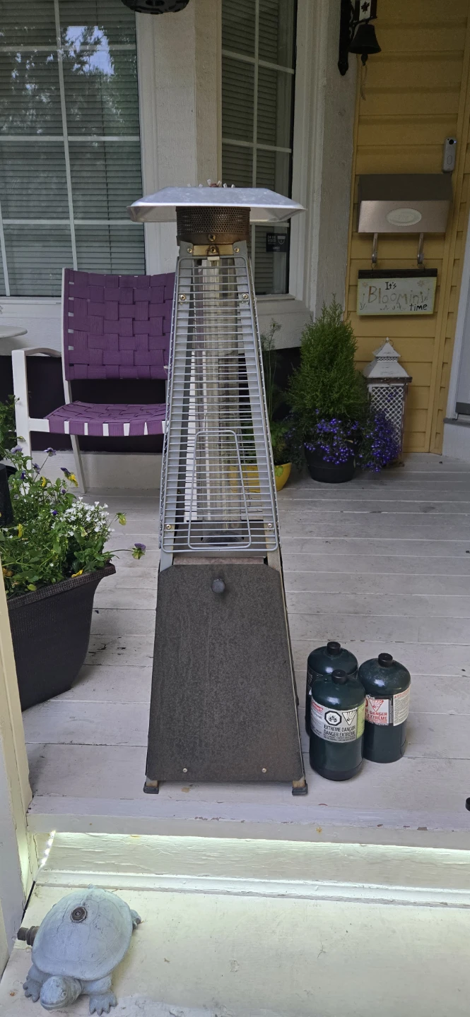Small Pyramid Patio Heater with Propane Bottles - photo 3