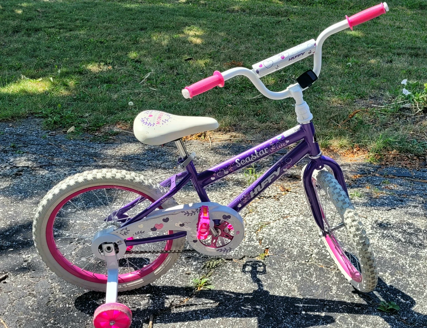 Huffy Seastar 18 inch Girls Bike - Purple