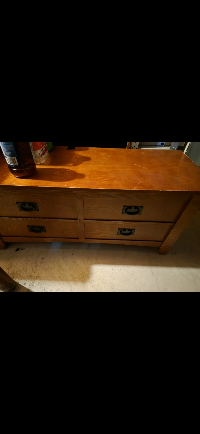 Wooden hope chest
