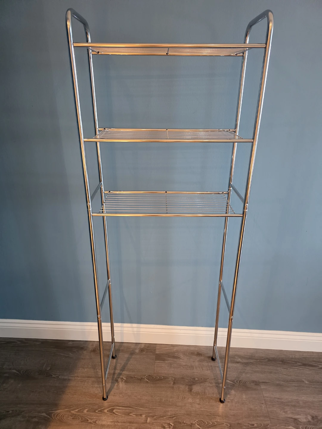 Chrome Over-the-Toilet Shelf Unit