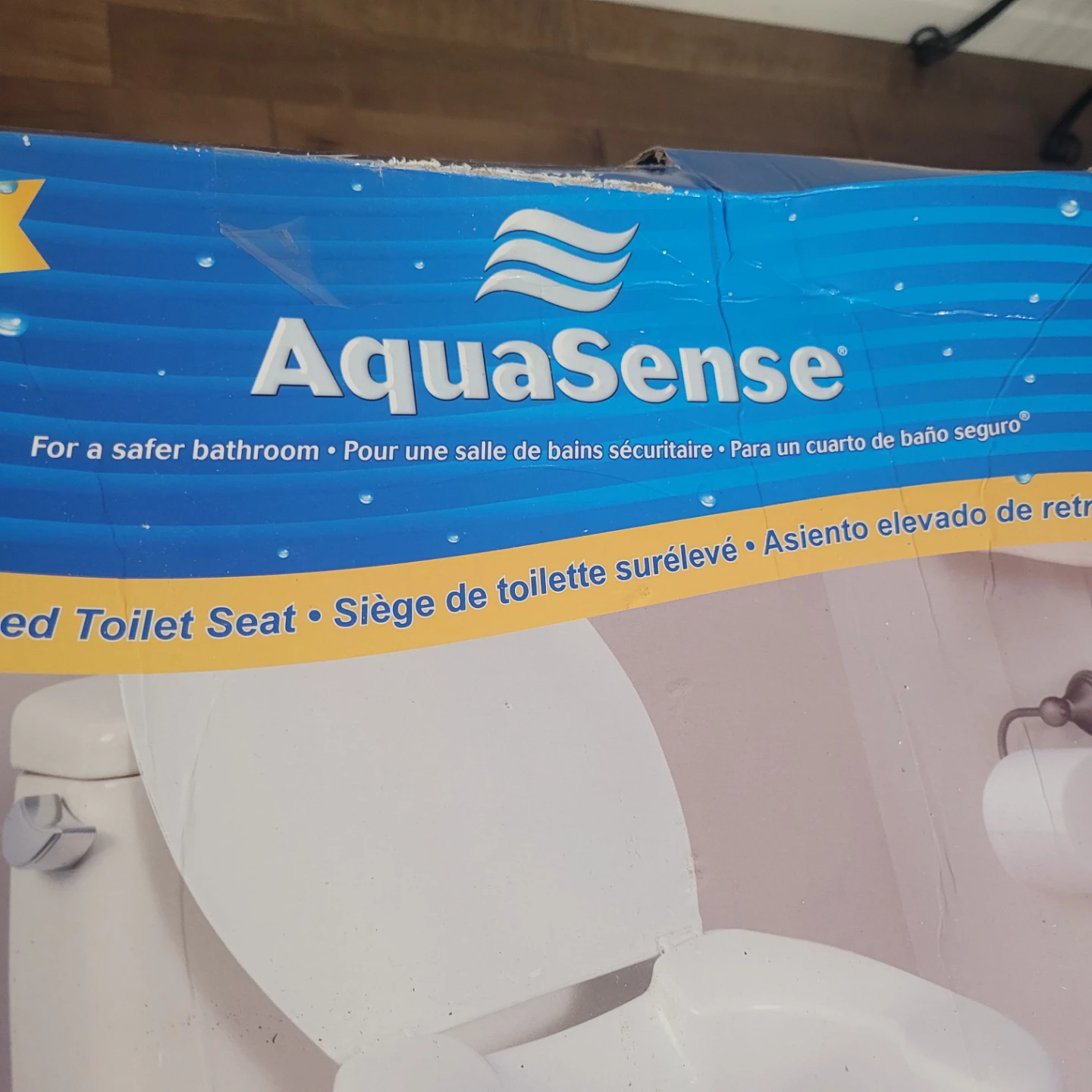 AquaSense Raised Toilet Seat with Lid - photo 4