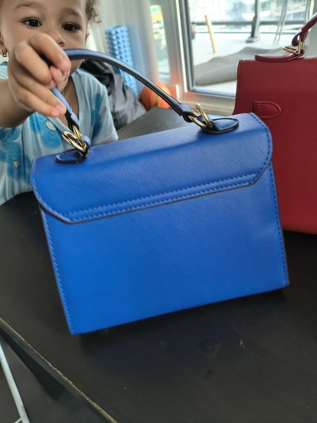 Blue Structured Handbag - photo 3