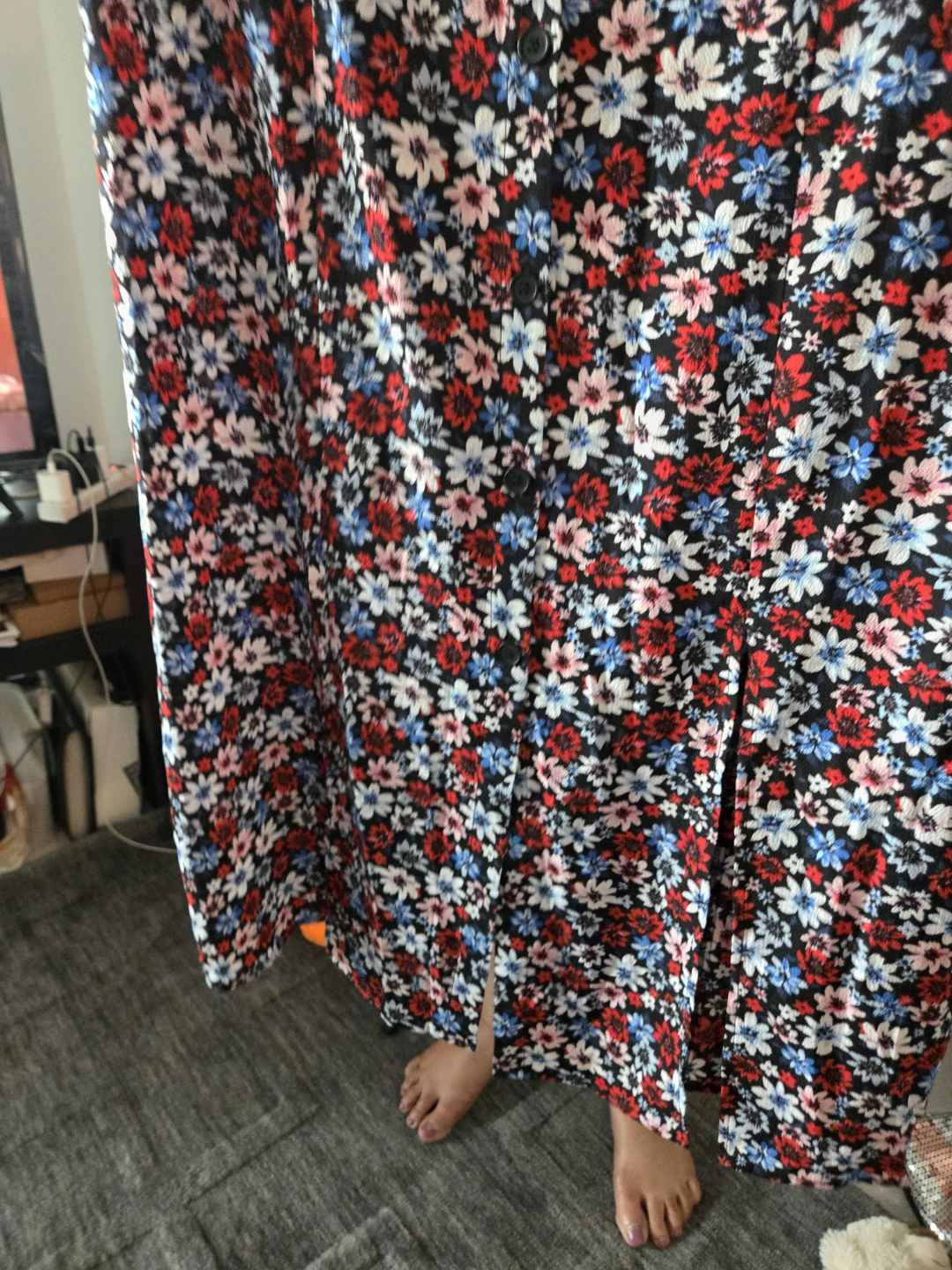 H&M Divided Floral Midi Dress - photo 3