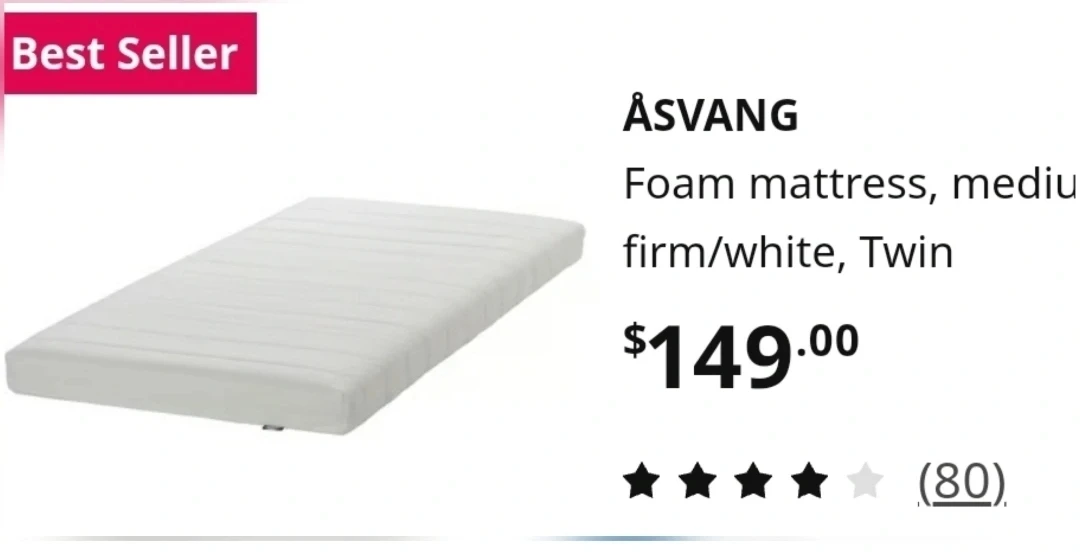 IKEA frame + ÅSVANG Foam Mattress - photo 5